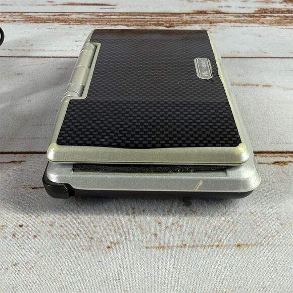 Nintendo DS Handheld System – Carbon Fiber Skin w/ Charger Portable Console Used - Picture 7 of 9